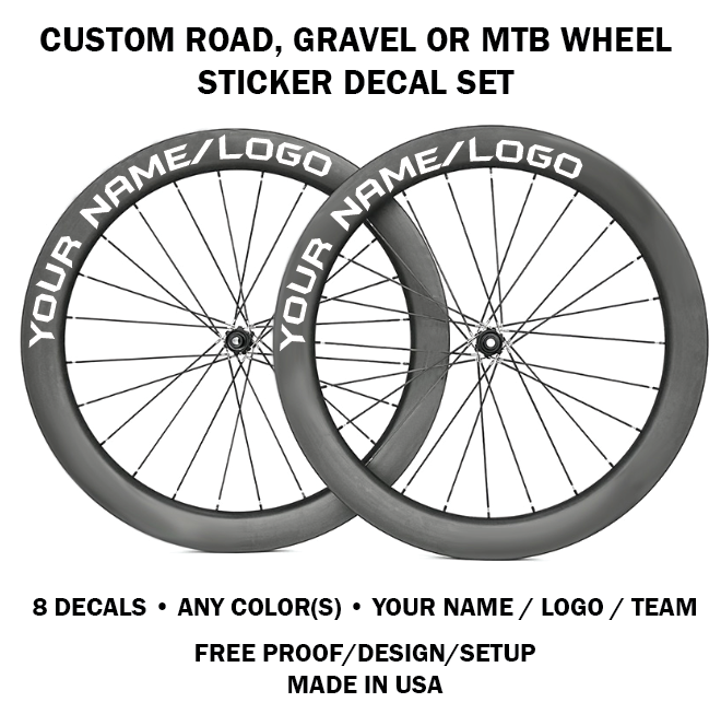 Wheel Set Sticker Personalized Custom Carbon Wheelset Stickers Carbon Road Bike Cycle ...