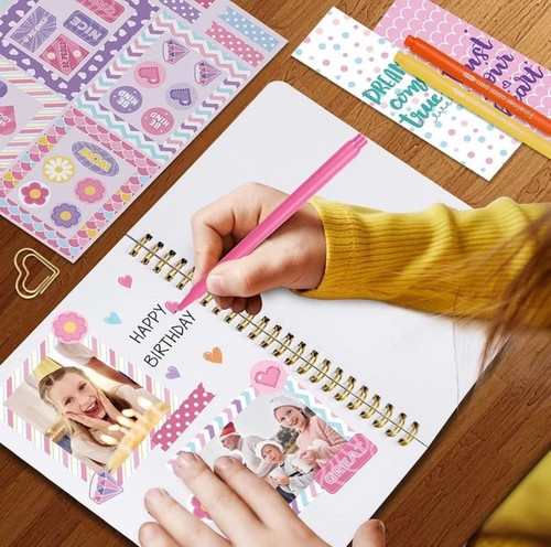 Nollh DIY Journal Kit for Girls - 48 pcs DIY Journal Set for Tween & Teen Girls - Picture 5 of 6