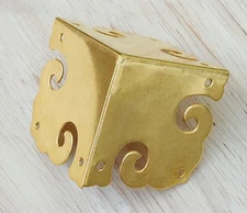 4Pcs Solid Brass Corner Protectors + Brass Hardware
