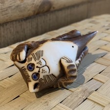TRISTAN TOTTY Cat- New Zealand Pottery Artist Signed - Tabby Collectable RARE 