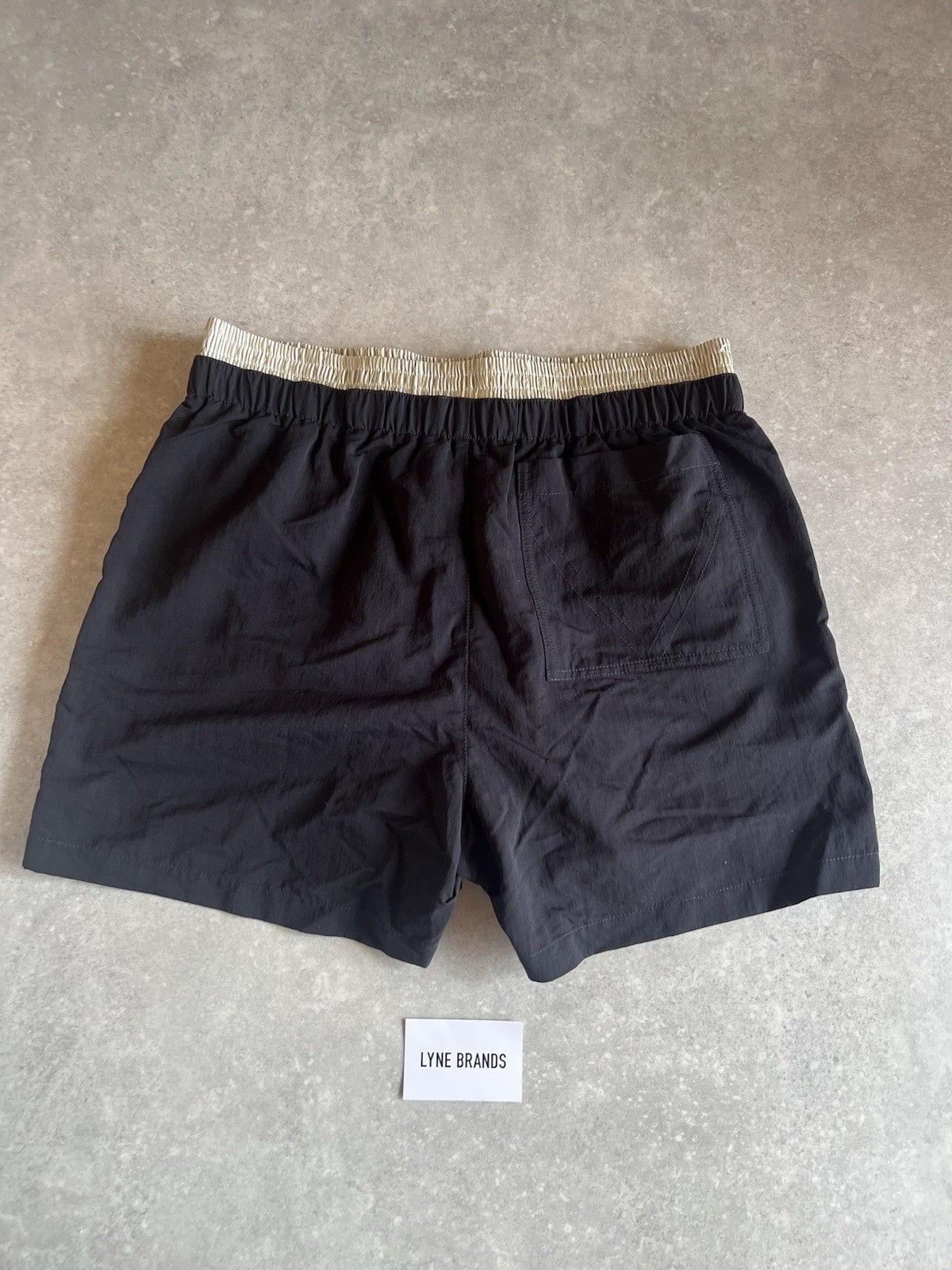 BOTTEGA VENETA Black Tech Double Layer Swim Shorts - Size Large - RRP £500 image 8