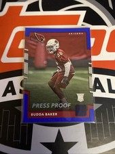 2017 Donruss Press Proof Blue #399 Budda Baker Rookie RC Cardinals Football Card. rookie card picture