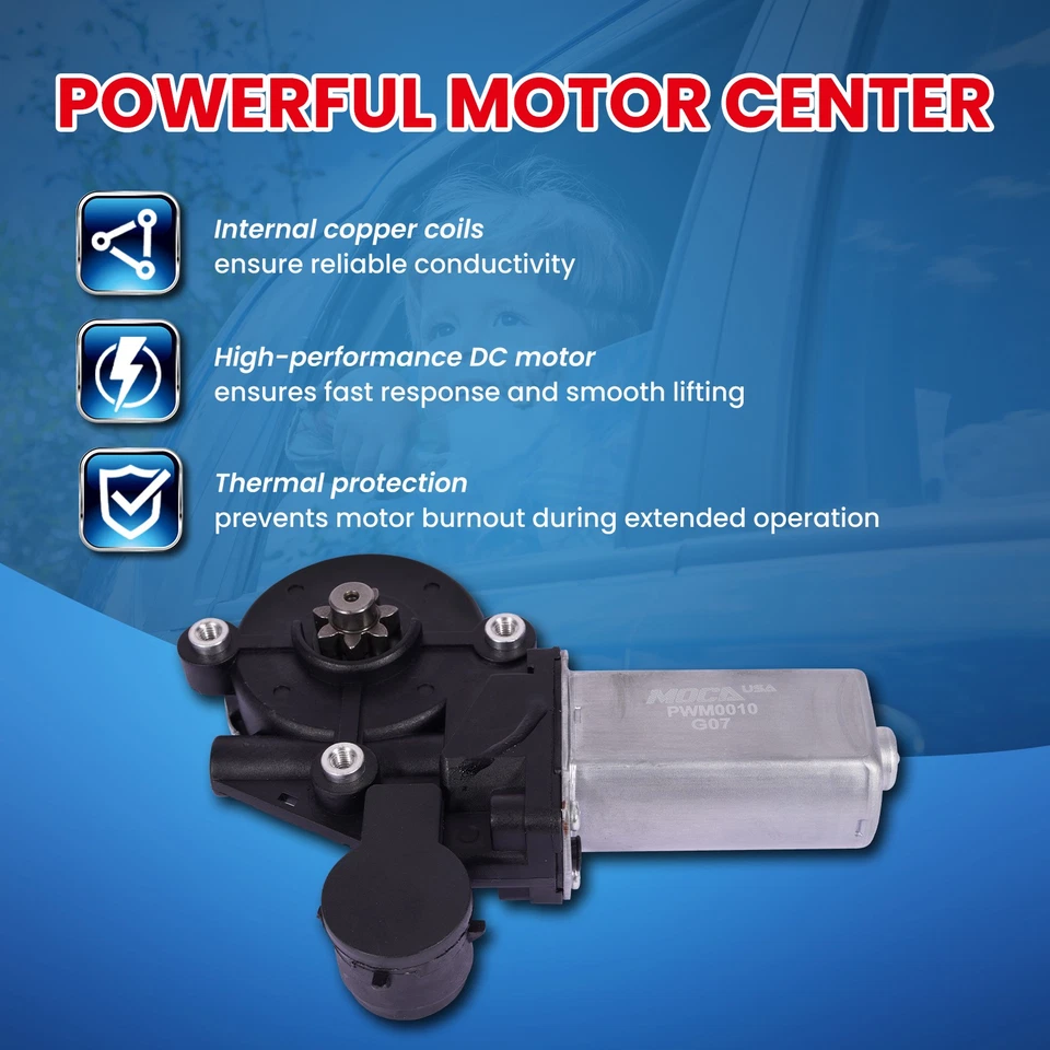 Motor ventana izquierda y derecha para 03-08 Toyota Corolla 1.8L 04-06 Scion xA xB 1.5L Foto 3 de 4