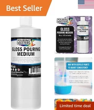 16oz Acrylic Pouring Medium - Enhances Flow, Prevents Cracking & Perfects Colors