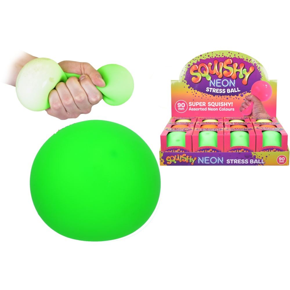 KandyToys Squishy Neon Stress Ball 90mm