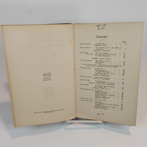An Anthology of Contemporary Catholic Poetry ~ Maurice Leahy 1931 First Edition - Imagen 4 de 7