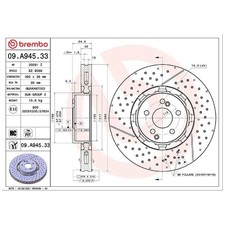 2x Bremsscheibe vorne f&uuml;r Mercedes AMG GT C190 X290 R190 C-Klasse C204 | 262120