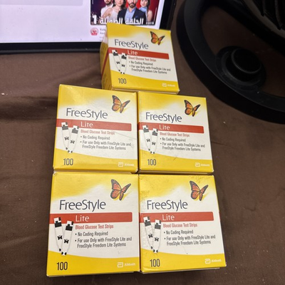 #ad 500 FreeStyle Lite Blood Glucose Test Strips NEW Sealed USA 2027 Good Boxes44 $190.00