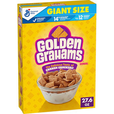 Golden Grahams Breakfast Cereal, Graham Cracker Taste, Made with Whole Grain, Gi