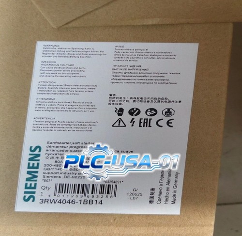 1PCS Brand New Siemens 3RW4046-1BB14 3RW4 046-1BB14 Soft Starter  Fast shipment - Picture 1 of 4