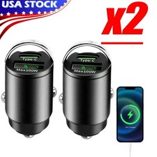 2 Port USB Super Fast Car Charger Adapter For iPhone Samsung Android Cell Phone