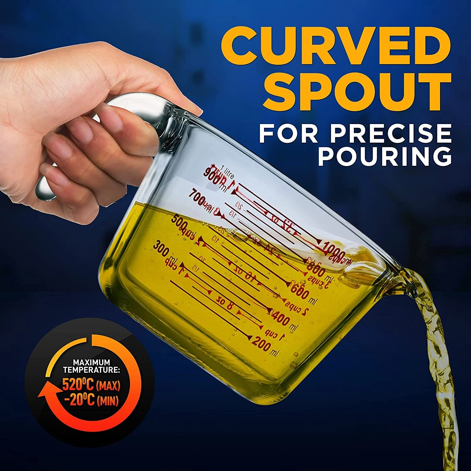 NutriChef Measuring Cup - Thumbnail 3