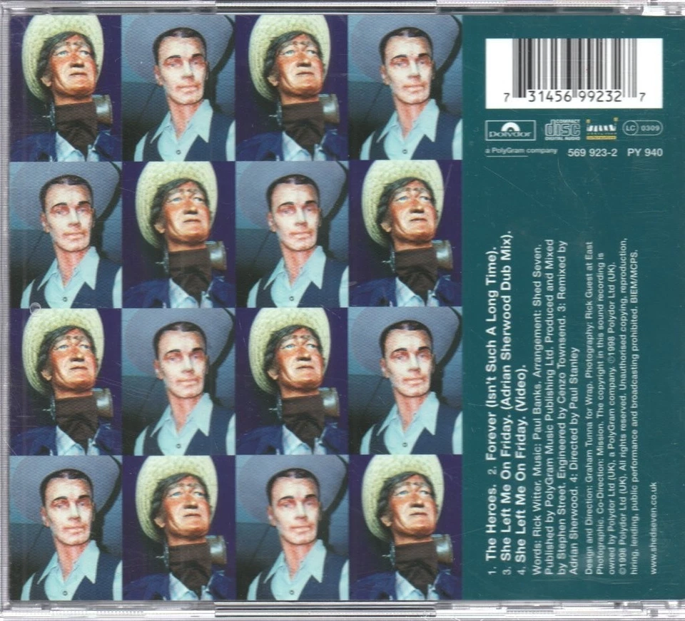Shed Seven Heroes CD UK Polydor 1998 part 2 b/w forever isn't such a long time - Bild 2 von 2