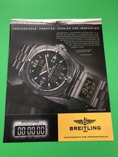 BREITLING AREOSPACE CO-PILOT WATCH ORIGINAL PRINTED AD ADVERTISEMENT PRINT B1