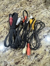 RCA Audio Video A/V Cable for TV DVD VCR. Check Photos Tested Good Condition.