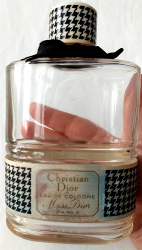 RARE MISS DIOR BY CHRISTIAN DIOR DUMMY FACTICE LARGE GLASS BOTTLE 6.5"
