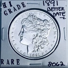 1891 MORGAN SILVER DOLLAR HI GRADE GENUINE U.S. MINT RARE COIN 8062