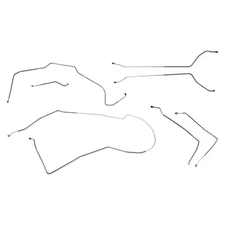 1971-72 Monte Carlo Complete Power Disc Brake Line Kit Set Tube Stainless Steel