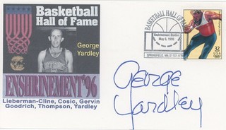 George Yardley Basketball Hall of Famer Autographed First Day Cover