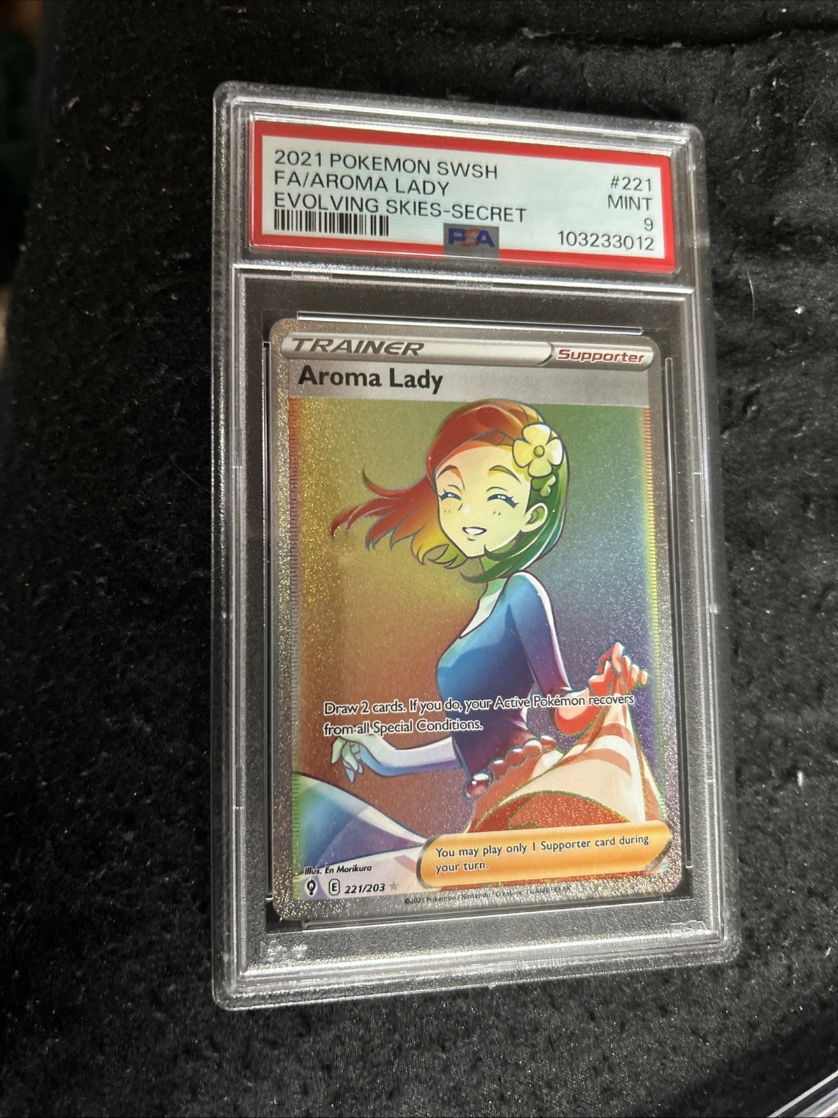 Aroma Lady 2021 Sword & Shield: Evolving Skies #221/203 Holo