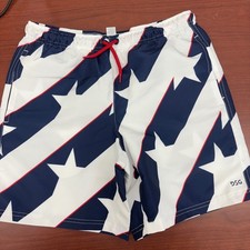 DSG Rec Shorts Athletic Fit Boys Large Pure White Bold Star NWT