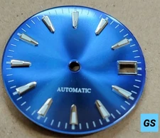 Mod Parts Analog Quartz Men Only 1 Piece In Stock Custom Dial Blue Silver Gs Vin