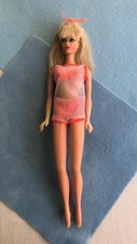 Vintage Barbie Twist N Turn Platinum Light Blond Tnt Doll W Original Swimsuit