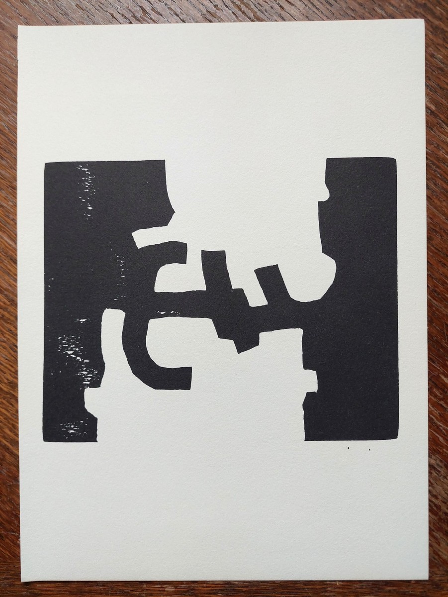 Eduardo Chillida Original Lithograph 1979 – Vintage Abstract