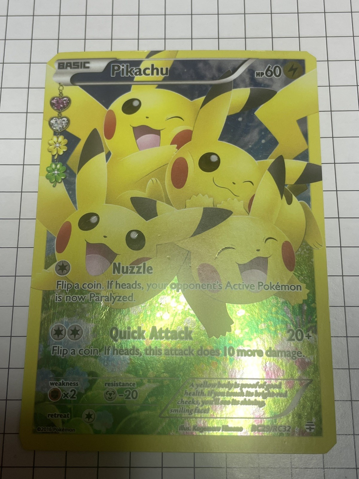 Pikachu RC29/RC32 Generations Full Art Ultra Rare Holo Pokemon Card DMG