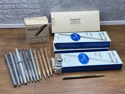 Vintage Pen and Pencil Lot Cross Gold NIB