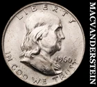 1960-D Silver Franklin Half Dollar - Choice Gem Brilliant Unc++++  #i1029
