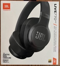 JBL LIVE 770NC Wireless Adaptive Noise Cancelling Over-The-Ear Headphones, Black