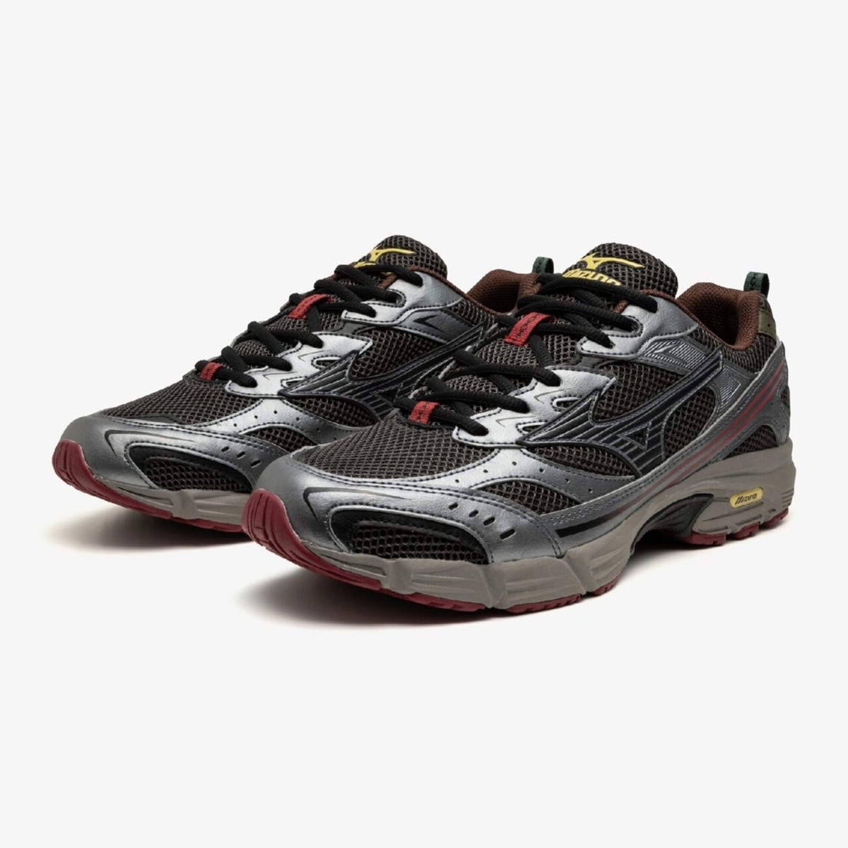 Mizuno MXR Running Gray Black Metallic Gray D1GA245117 Men's Size
