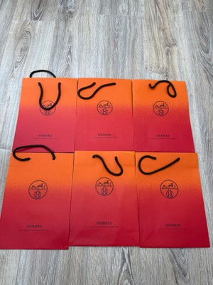 Original HERMES leere Papier Geschenktüte 29*20*8 cm
