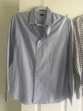 J.Crew Crewcuts Ludlow White + Blue Long Slee...