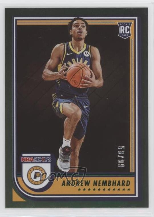 2022-23 Panini NBA Hoops Rookies Green 58/99 Andrew Nembhard #259 0z5u