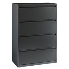 Hirsh Industries Lateral File 36" Wide 4-Drawer Charcoal 16067
