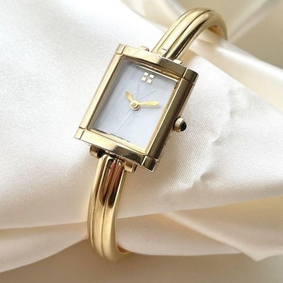 Ysl Bangle Watch 80s イヴ・サンローラン YSL Gold L Bangle RARE