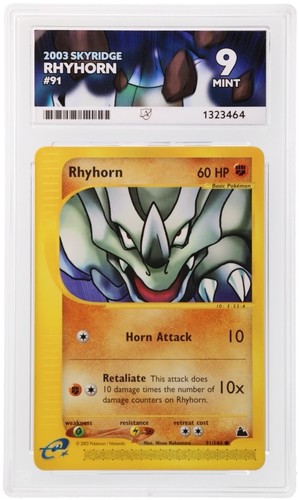Rhyhorn graded ACE 9 for sale on eBay