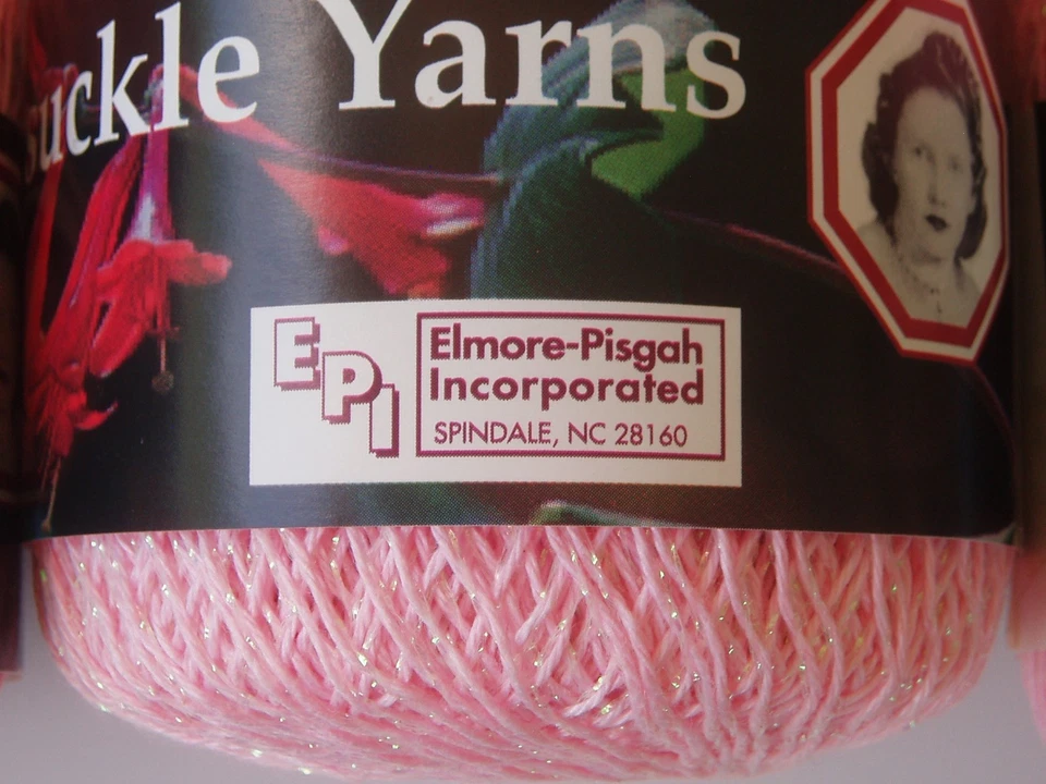 Hilos de madreselva ganchillo algodón metálico 447 deslumbrante bebé rosa lote de 9 madejas Foto 2 de 4