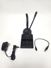 Jabra Engage 65 Wireless Headset w/Dock, USB Cable, Adapter Missing Head Piece 