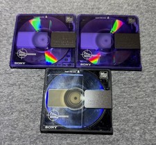 Sony Shock Absorbing Mechanism MD Mini Disc Lot of 3 Used