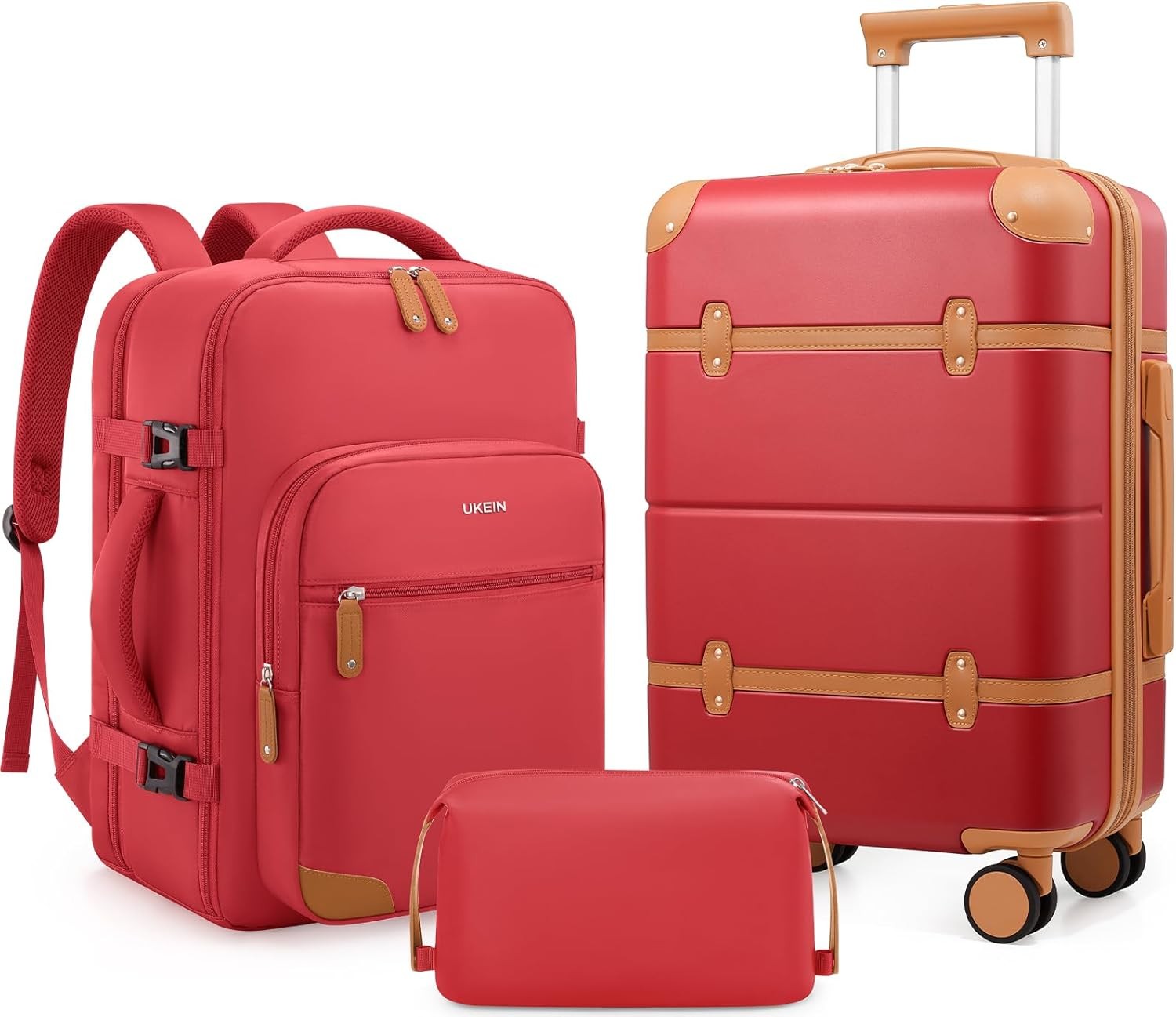 Sets 3 Piece Expandable 100% Pc Hardshell Suitcase W/ Spinne