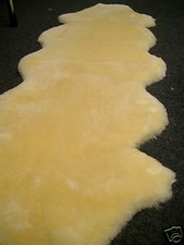 Lammfell Bettfell Schaffell Lammfelldecke - 200 cm langes Unterbett, echt Fell