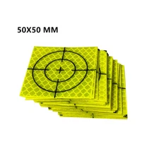 100PCS REFLECTOR SHEET 50X50MM REFLECTIVE TAPE TARGET (FLUORESCENT GREEN)