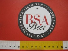 B1 SOTTOBICCHIERE BIRRA BEER MAT BIER COASTER PILSNER ITALIA BSA ANDREA VERCELLI