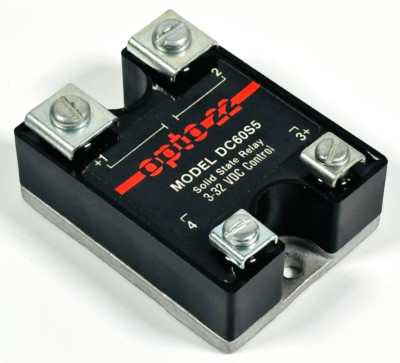 Opto 22 (Crydom) DC60S5 60V DC 5A Solid State Relay 3-32VDC Control - NOS