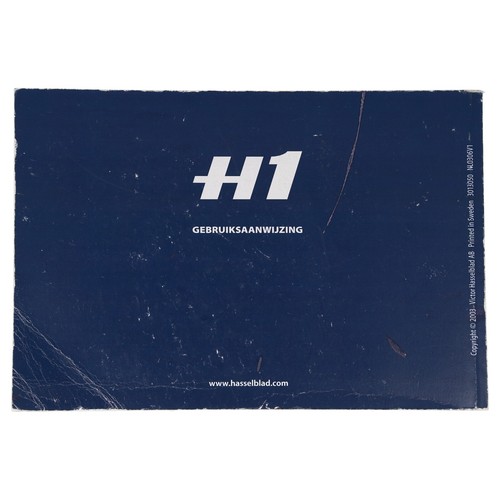 Hasselblad H1 Debruiksaanwijzing / Manual Instruction Dutch Version Netherlands - Picture 2 of 2