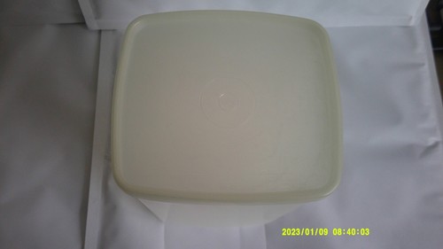 Vintage Tupperware White / Clear Large Rectangular Storage Box 313 and Lid 310 - Picture 7 of 10