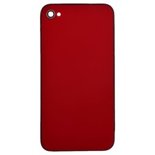 Door with Frame for Apple iPhone 4 GSM Red Rear Back Panel Housing Battery Cover